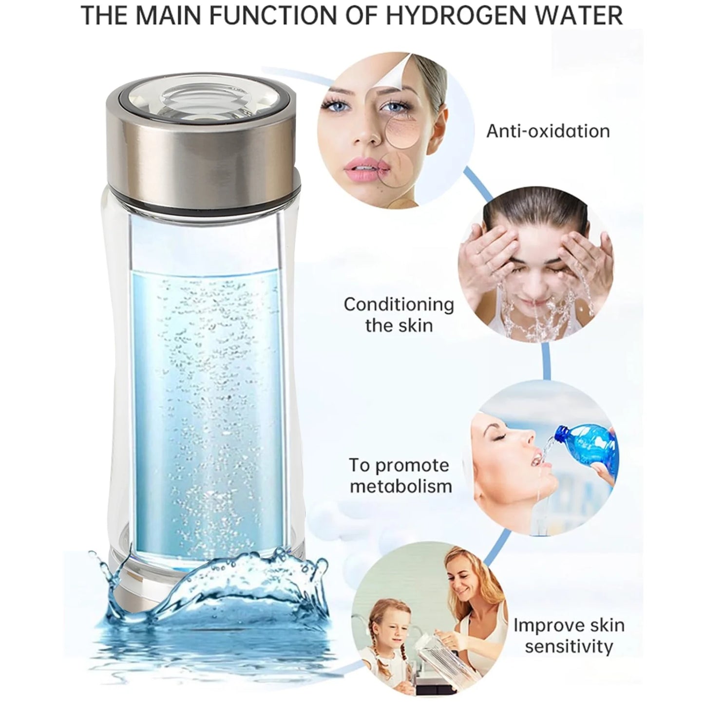 HydroPure™ Portable Hydrogen Water Ionizer