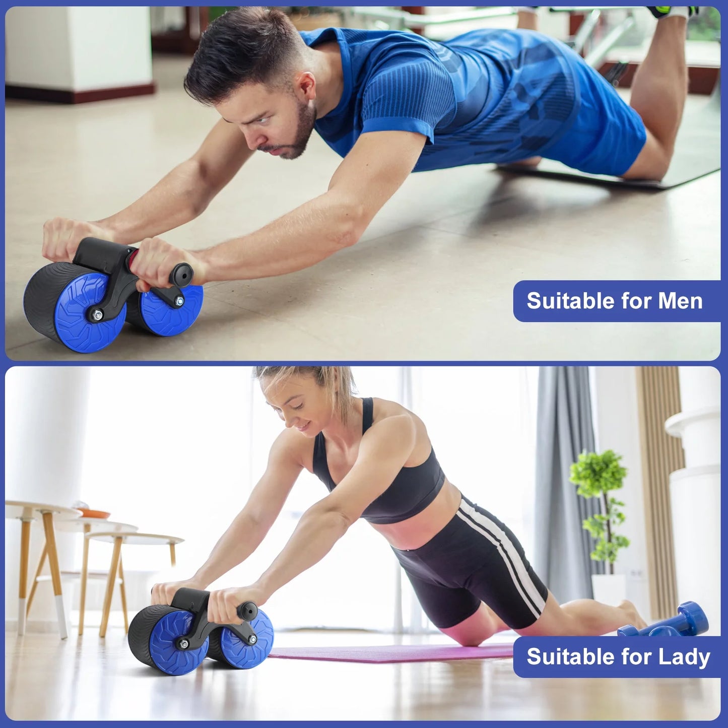 CoreFlex™ Automatic Rebound Abdominal Wheel