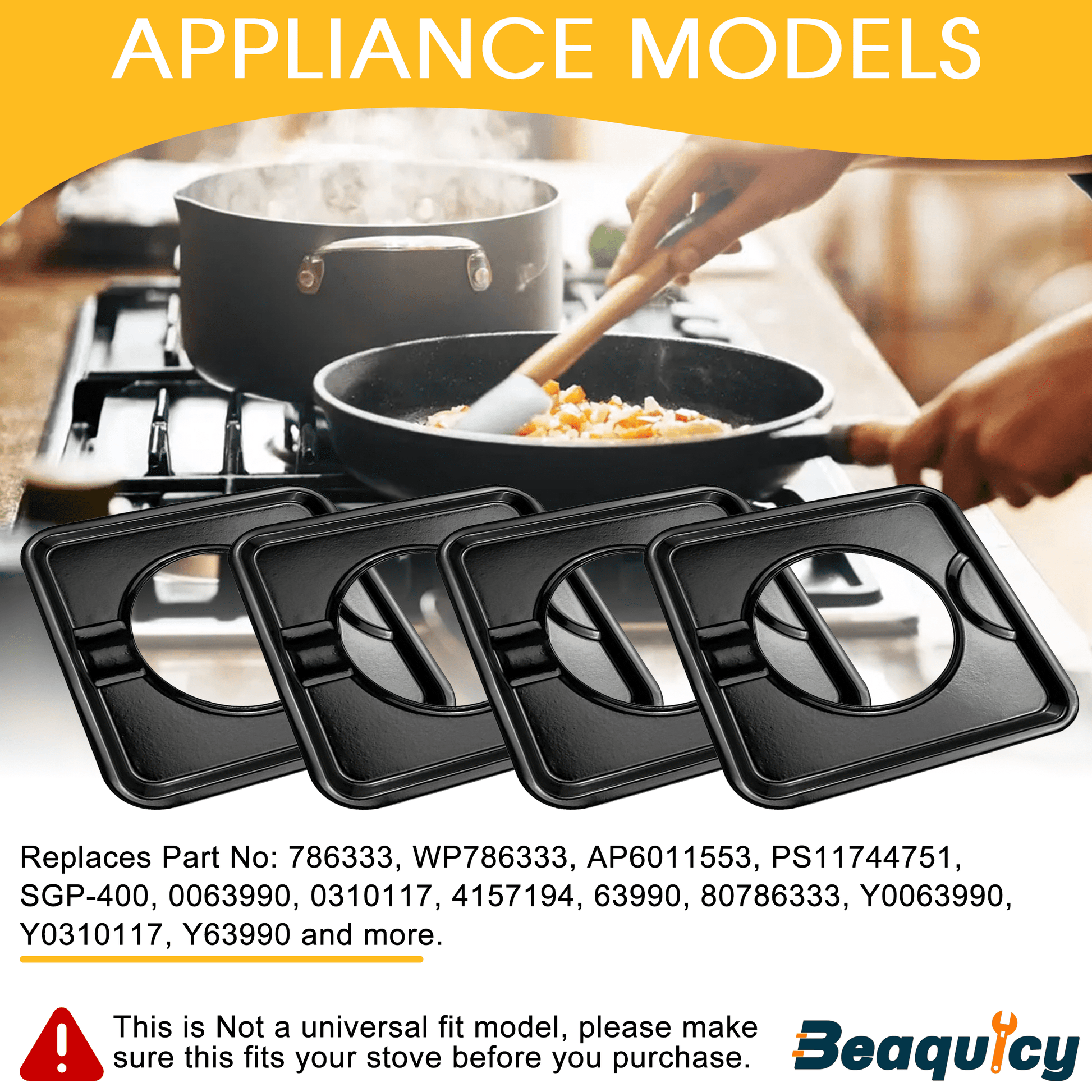 SGP™-400 Square Gas Range Burner Drip Pan