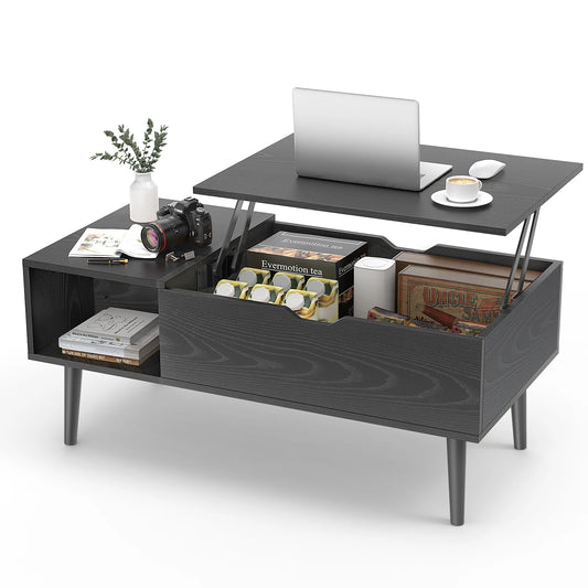 Elevate™ Lift-Top Coffee Table – Adjustable Wood Table with Storage