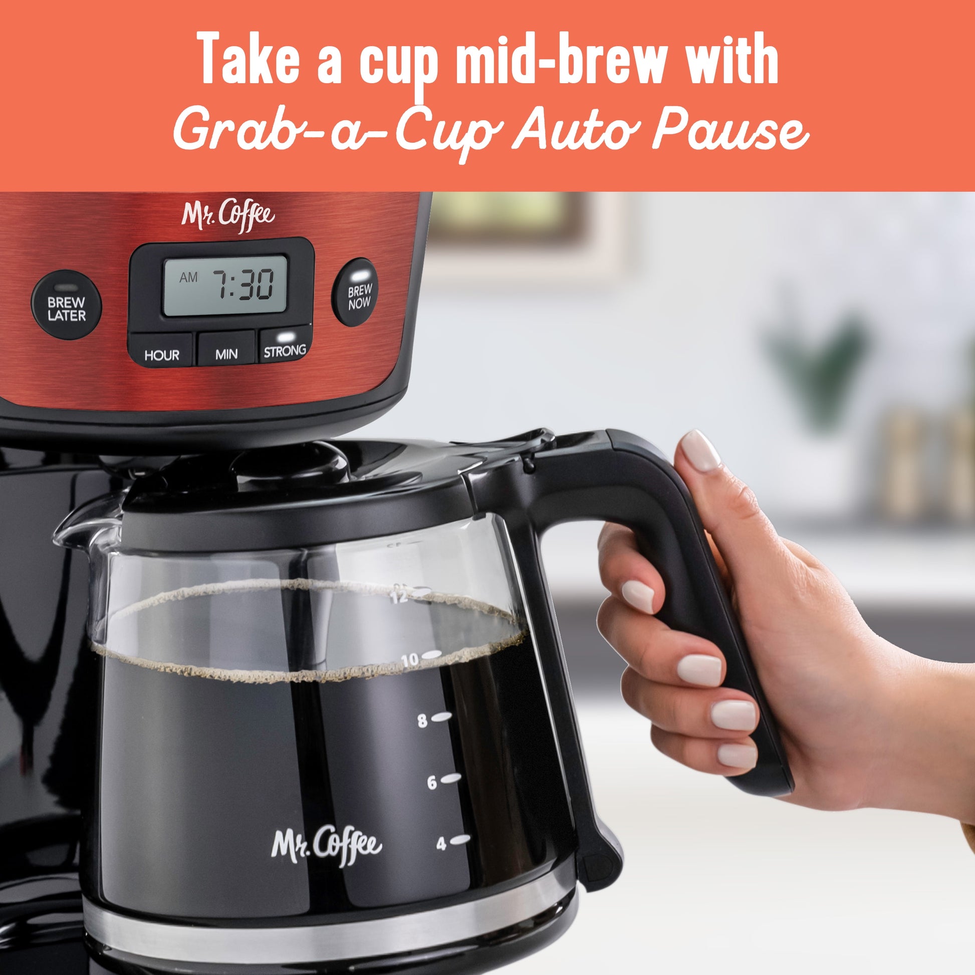 BrewMaster™ 12-Cup Programmable Drip Coffee Maker
