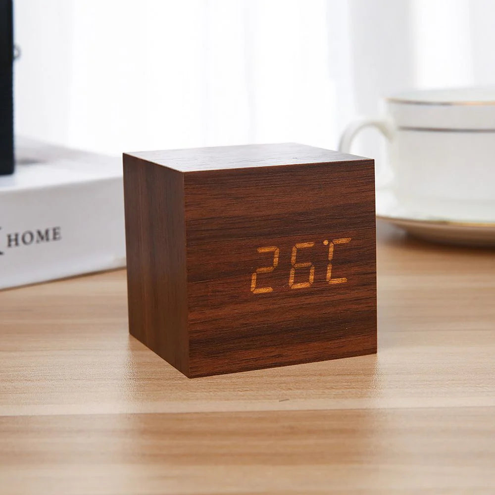 TimberTime™ Minimalist Wooden Table Clock