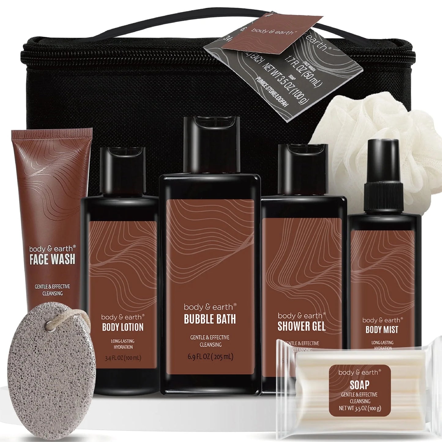 Gentleman's Luxury Spa Gift Set™ – 8-Piece Bath & Body Kit