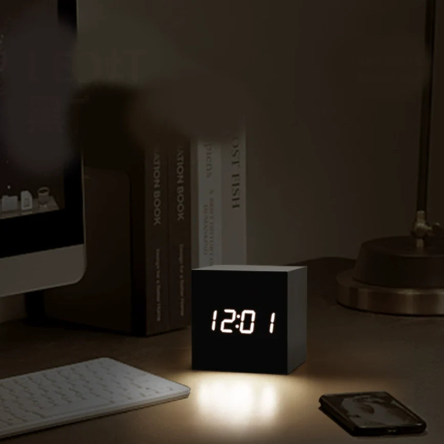 TimberTime™ Minimalist Wooden Table Clock