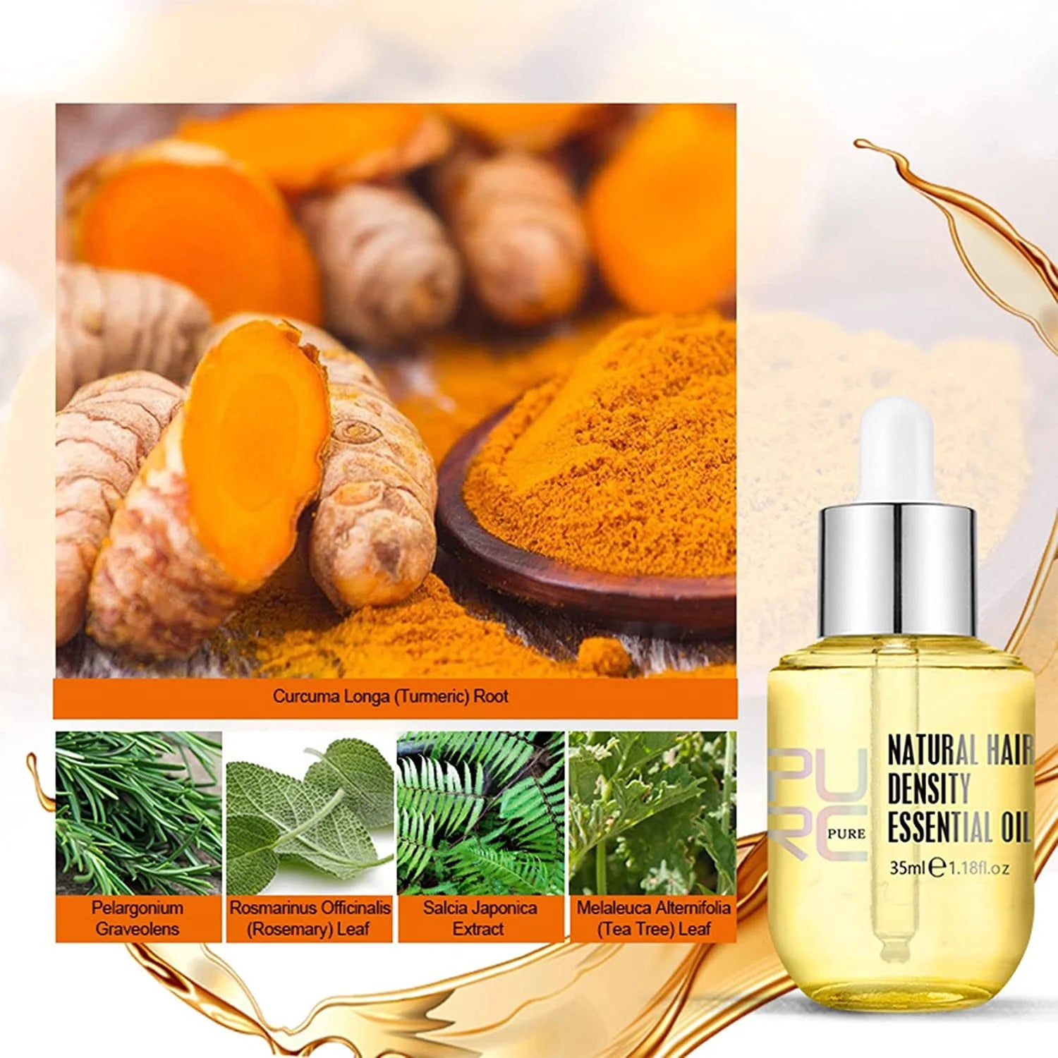 PURC™ Hair Density Essential Oil – Advanced Hair Growth Serum