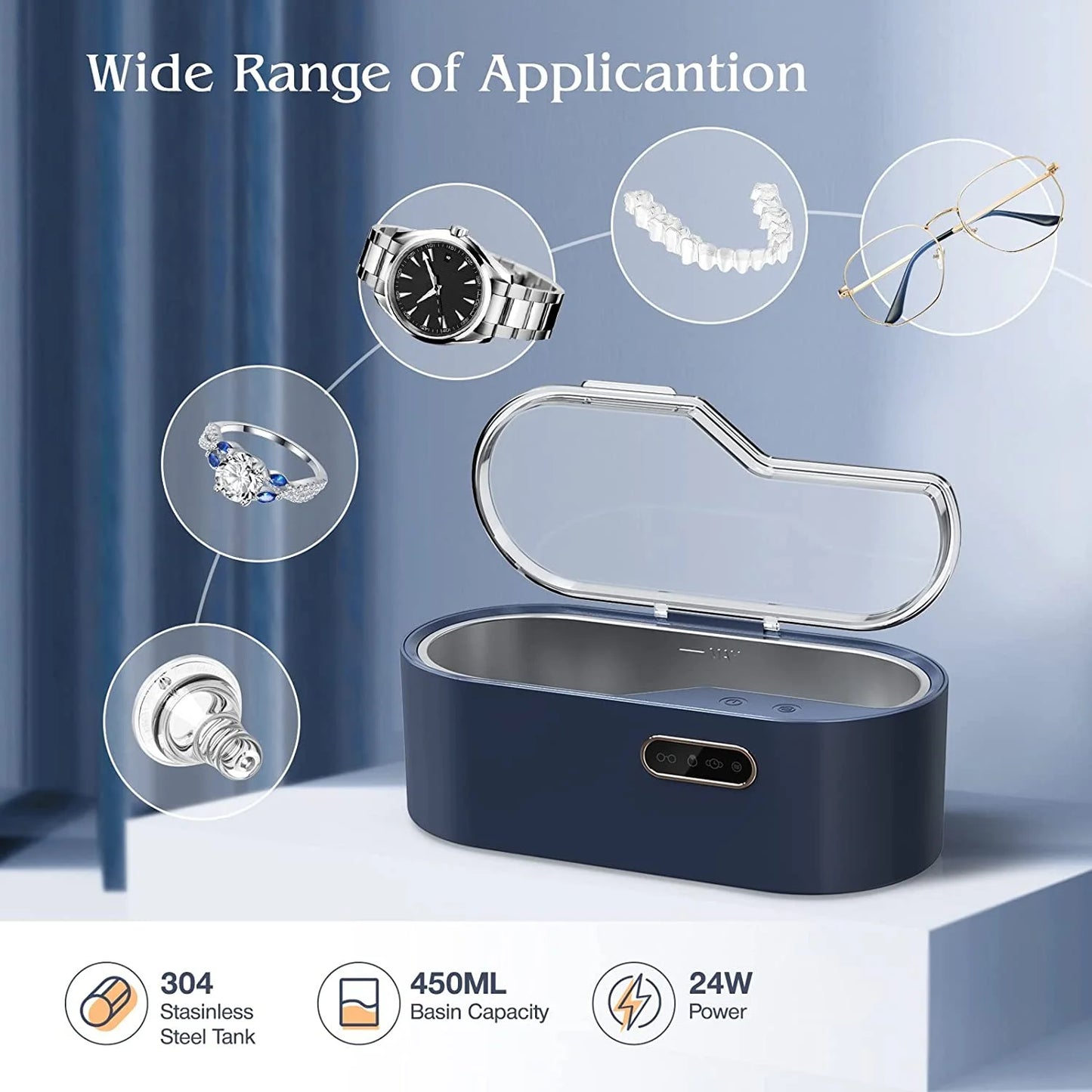 SparkClean™ Ultrasonic Jewelry Cleaner Machine