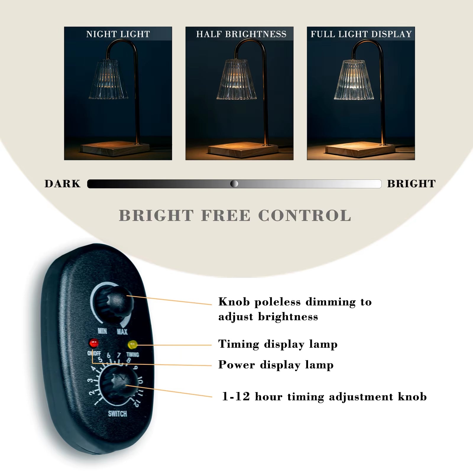 LumiGlow™ Candle Warmer Lamp