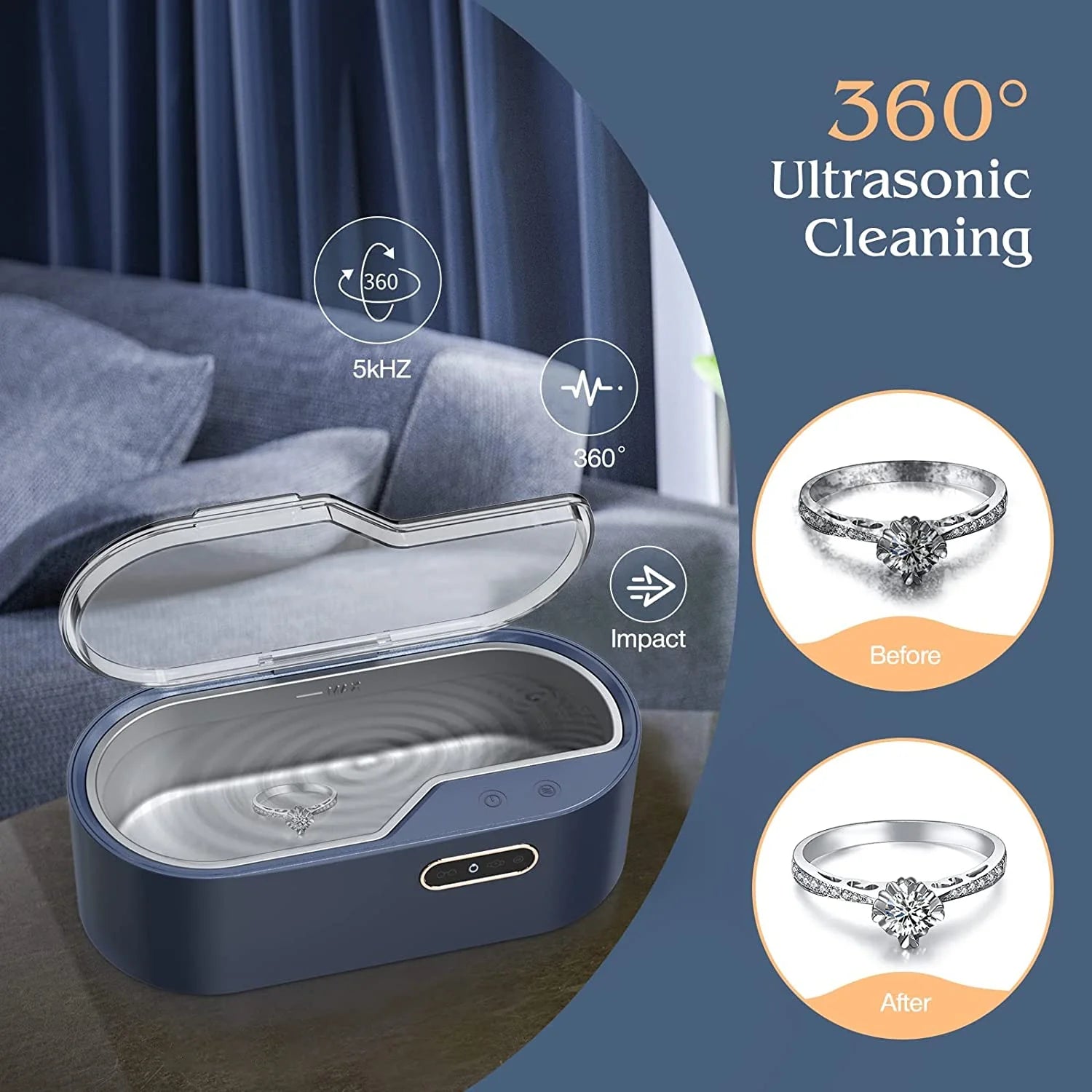 SparkClean™ Ultrasonic Jewelry Cleaner Machine