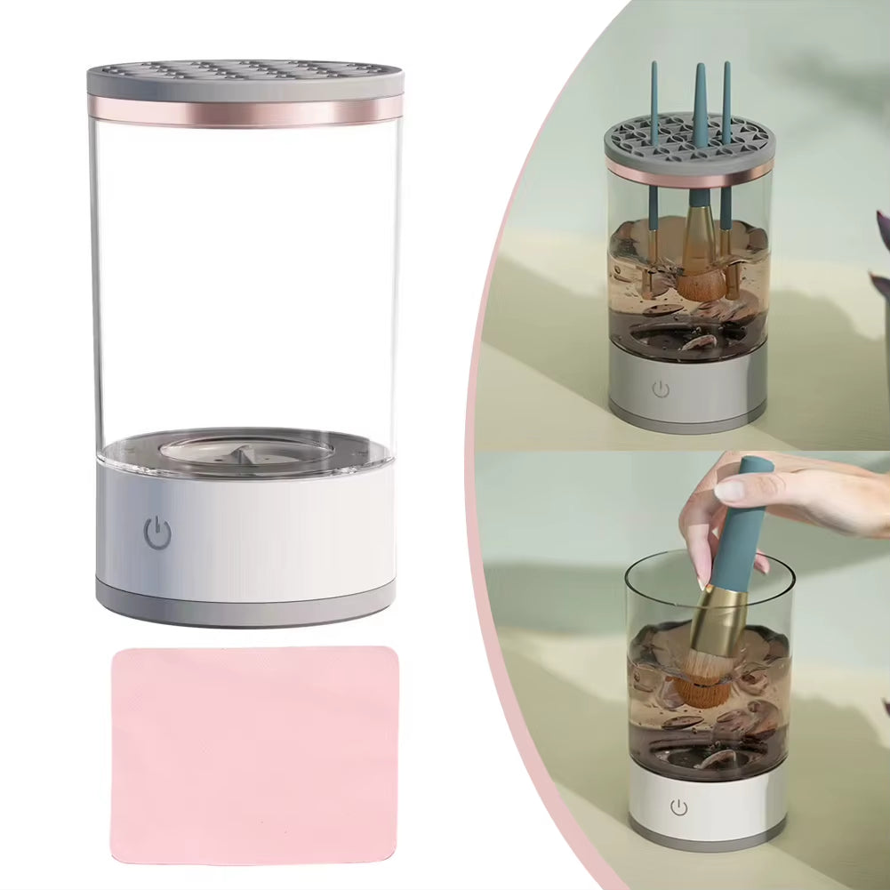 GlamClean™ Automatic Electric Makeup Brush Cleaner