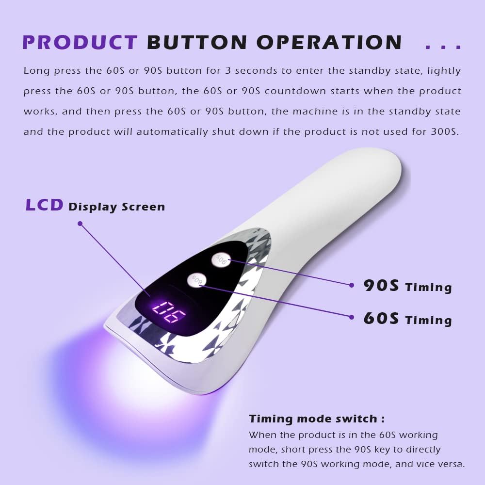 LumiCure™ Handheld UV Light for Gel Nails