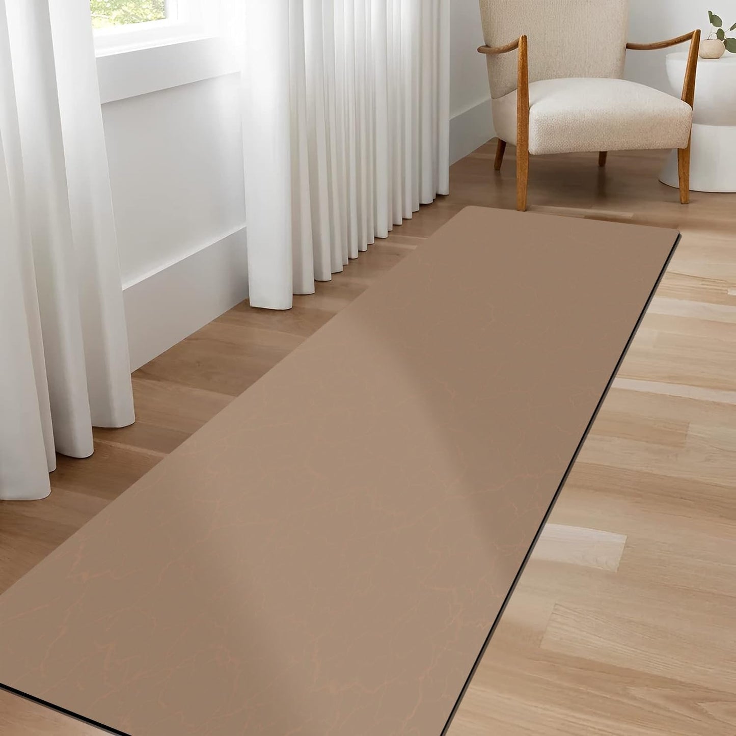 AquaLuxe™ Ultra-Thin Black Contour Bathroom Mat Set
