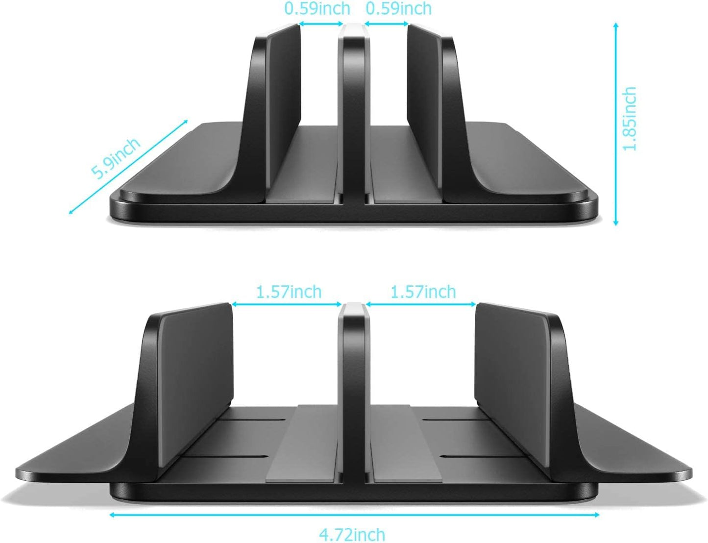 Elevate™ Dual-Slot Vertical Laptop Stand