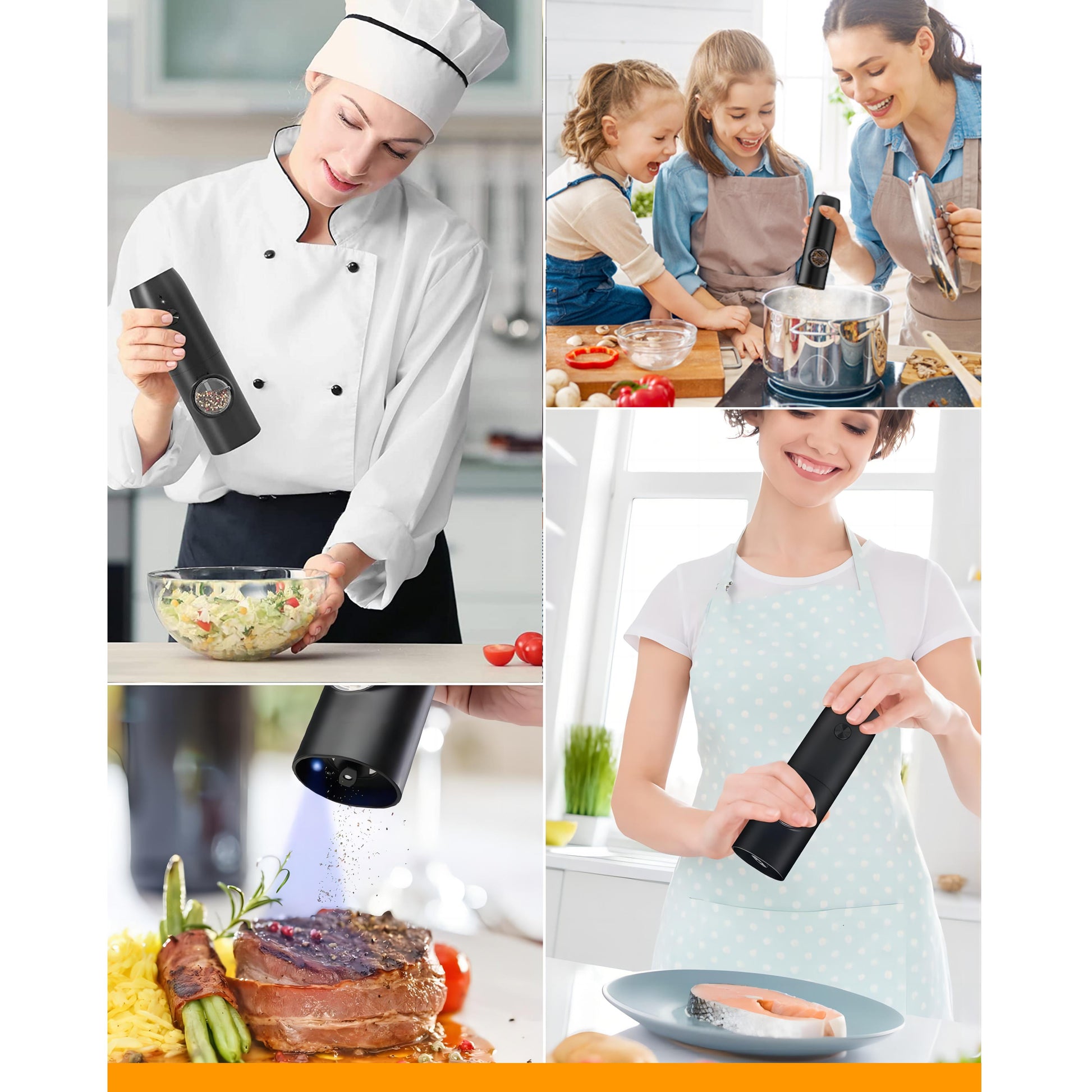 Electric Salt & Pepper Grinder™ – USB Rechargeable Mill