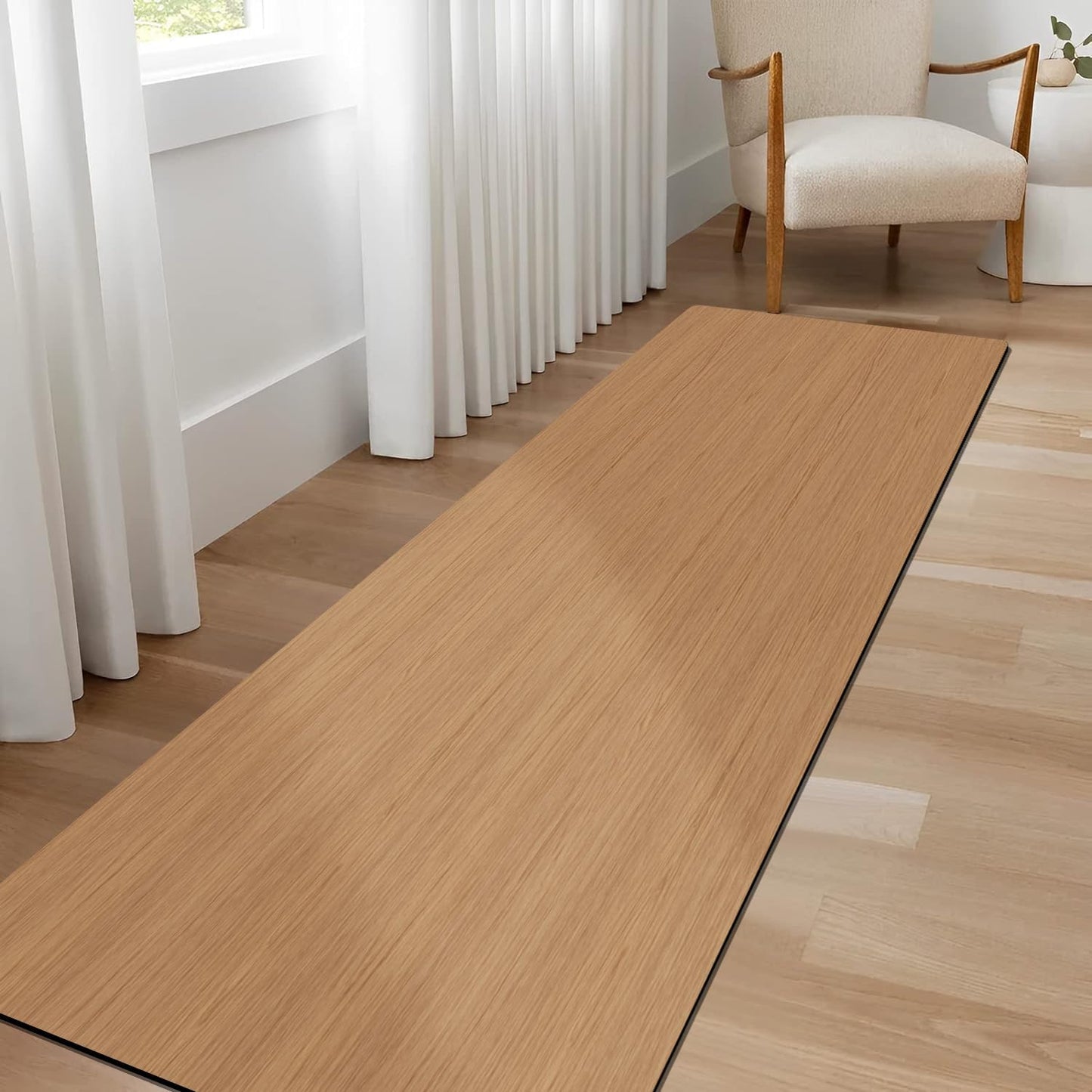 AquaLuxe™ Ultra-Thin Black Contour Bathroom Mat Set