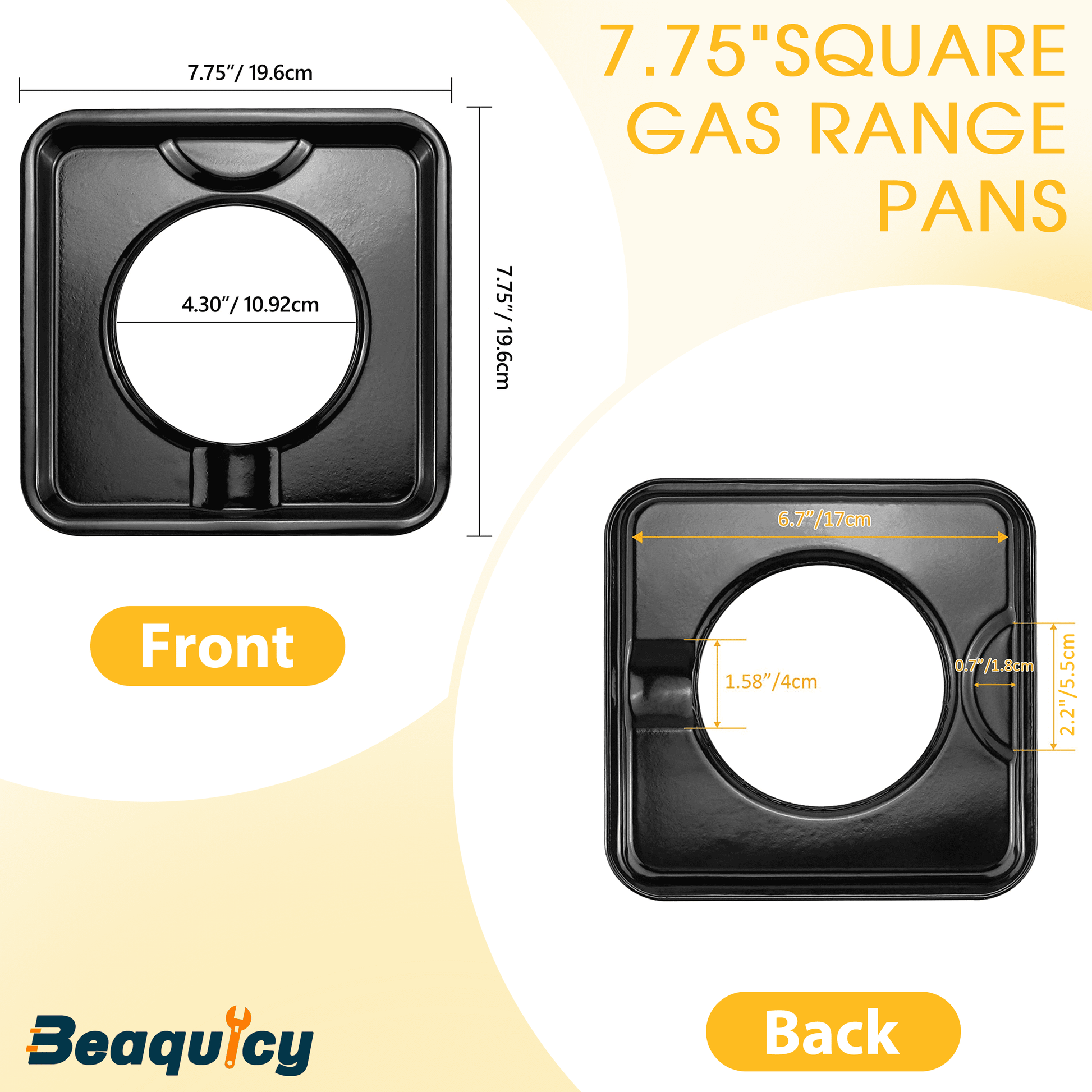SGP™-400 Square Gas Range Burner Drip Pan