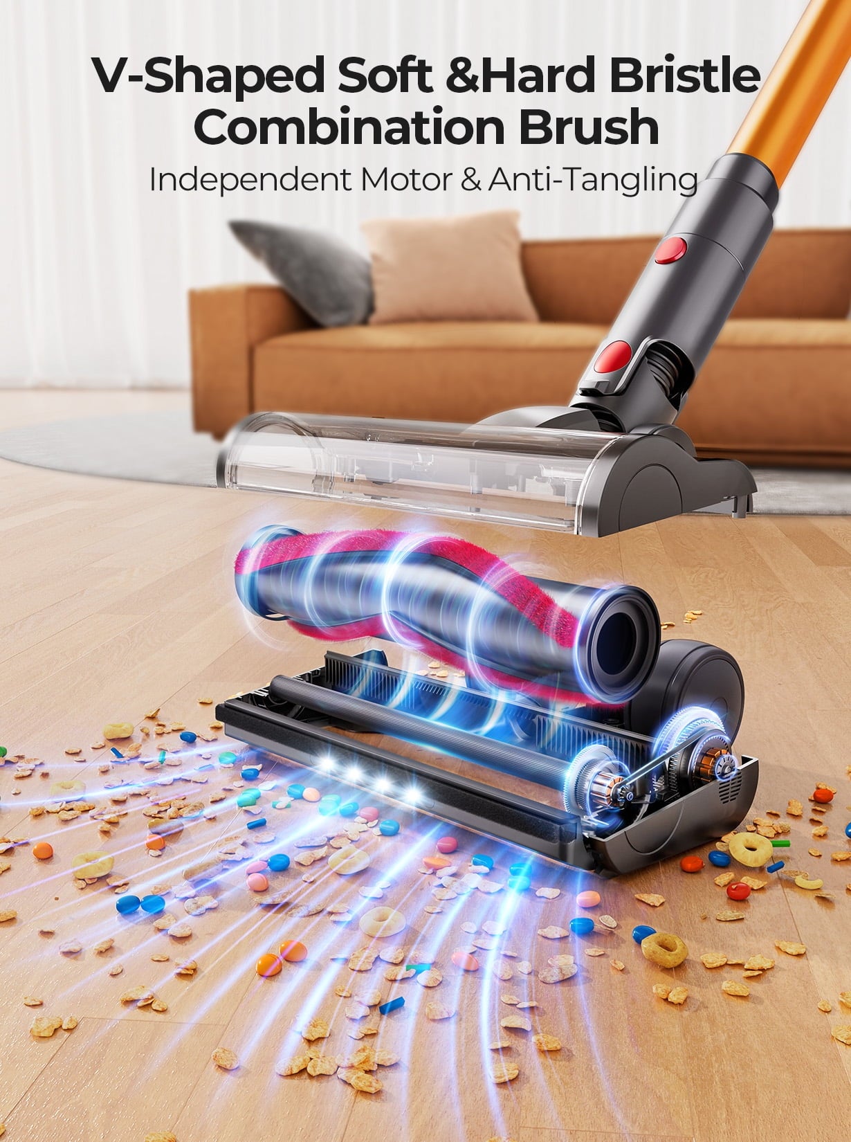 PowerVac™ 500W Cordless Vacuum Cleaner