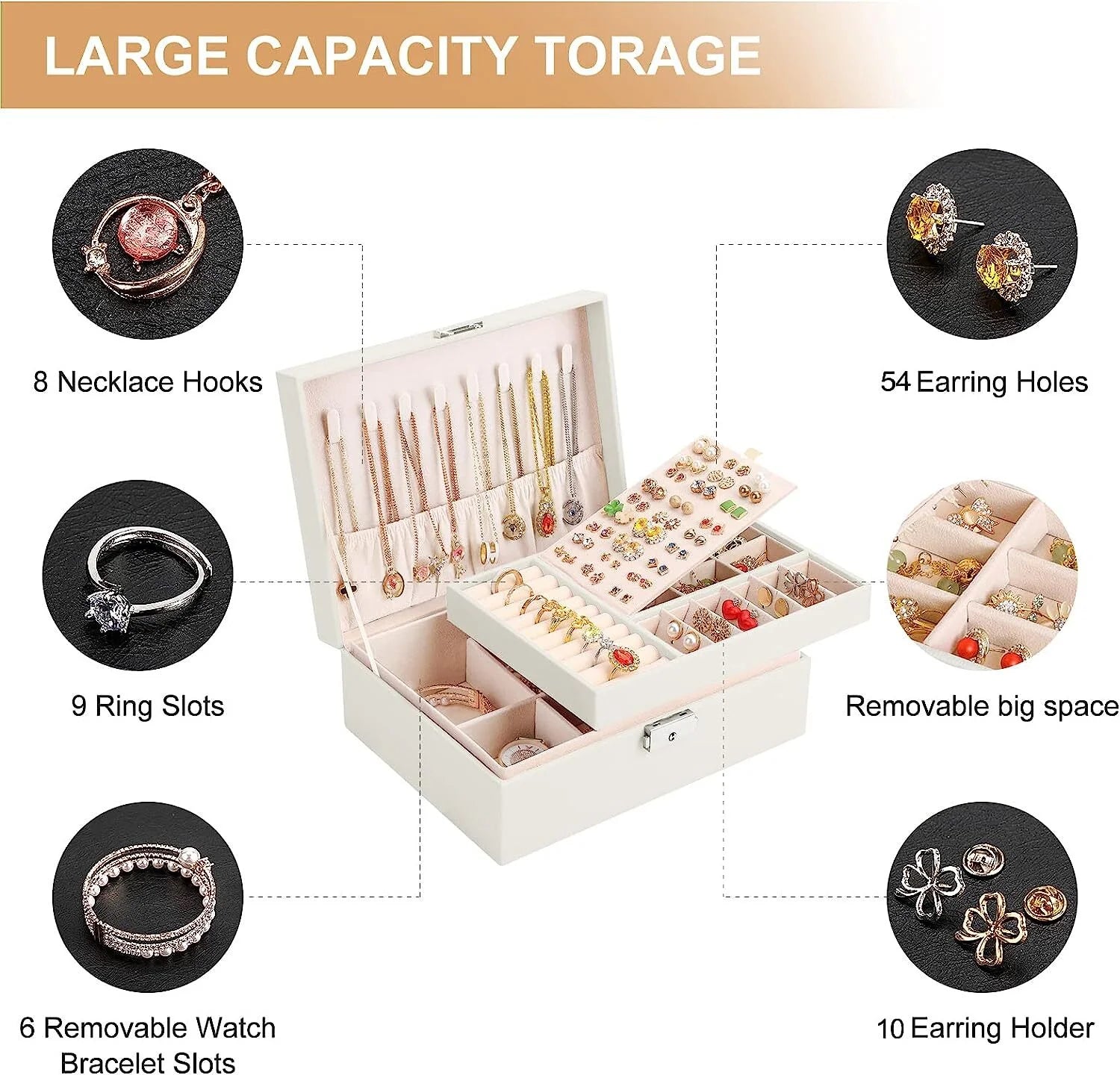 Lockable™ Birthday Wedding Day Jewelry Box