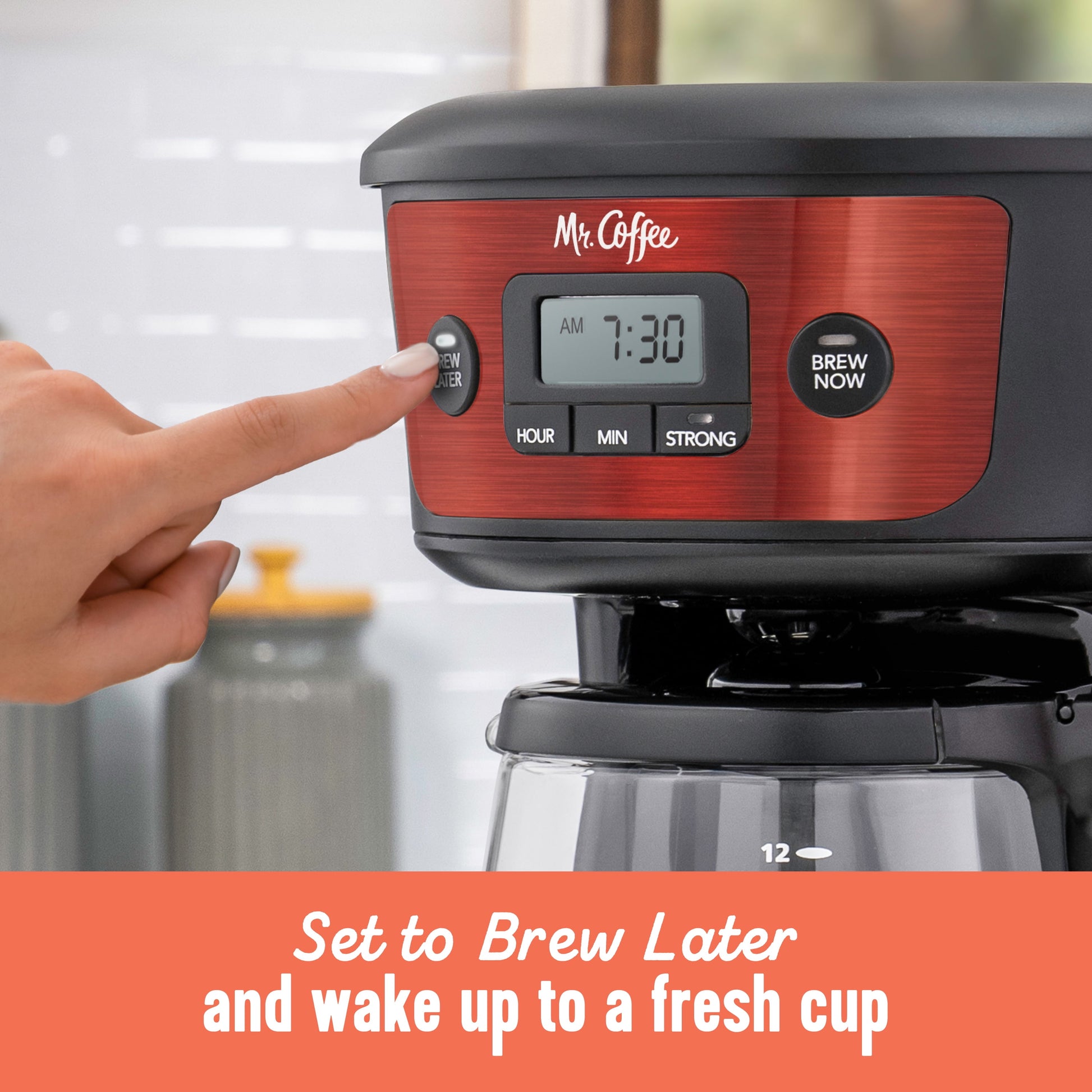 BrewMaster™ 12-Cup Programmable Drip Coffee Maker