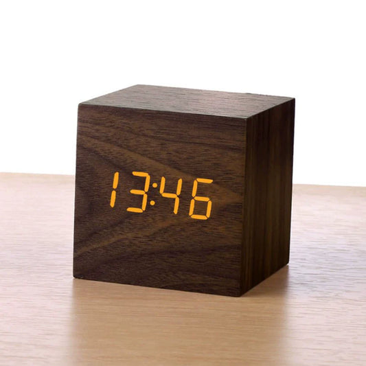 TimberTime™ Minimalist Wooden Table Clock