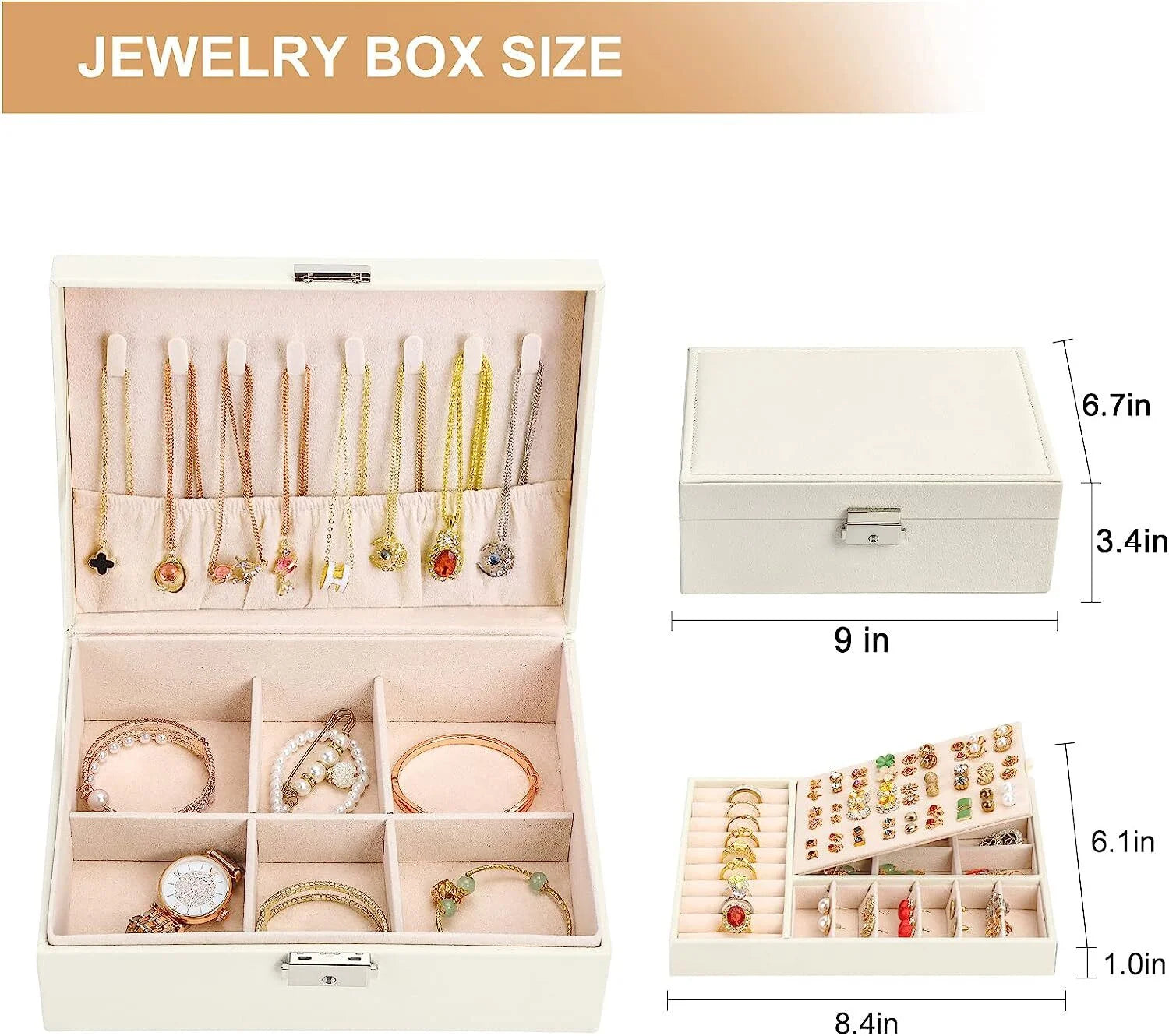 Lockable™ Birthday Wedding Day Jewelry Box