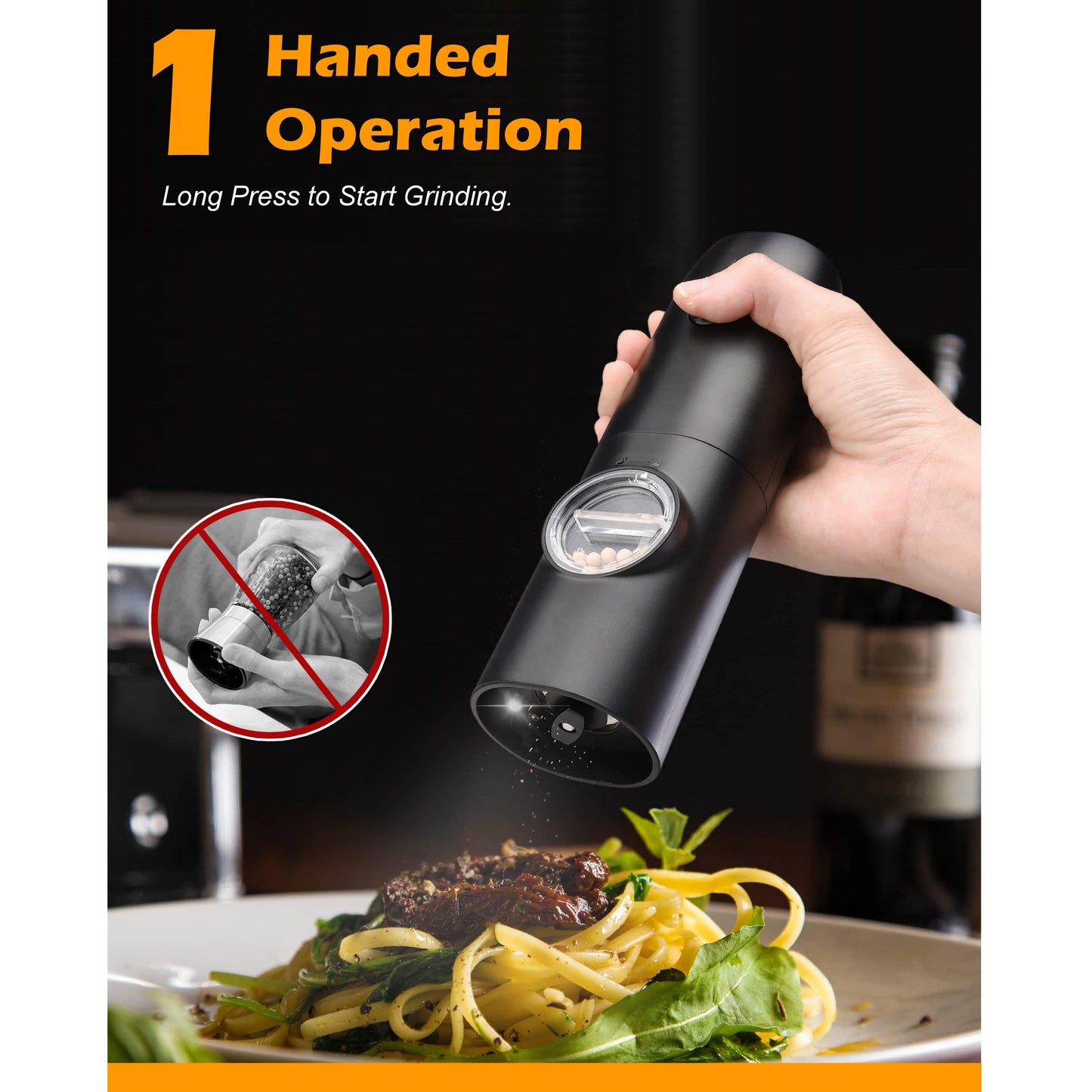 Electric Salt & Pepper Grinder™ – USB Rechargeable Mill