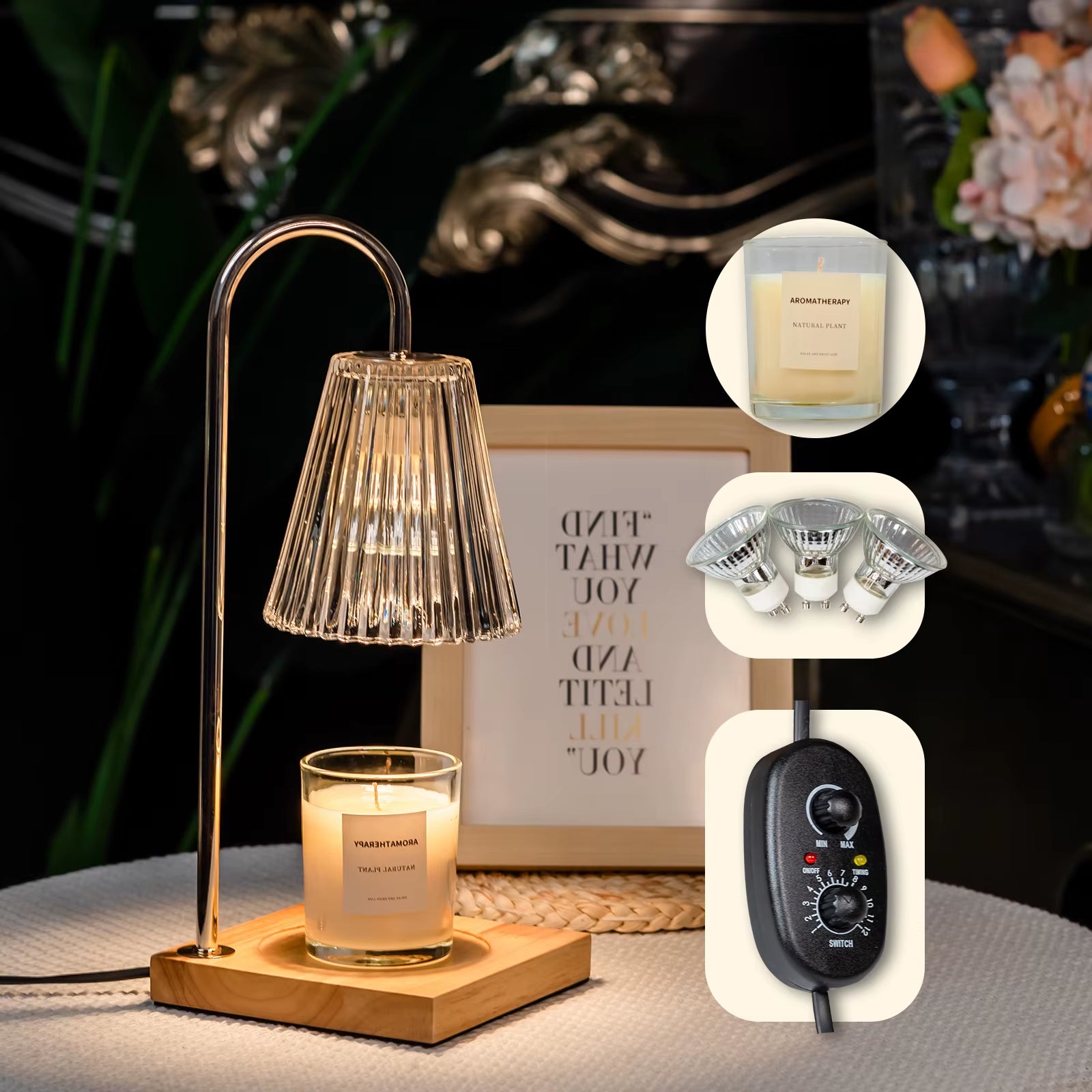 LumiGlow™ Candle Warmer Lamp