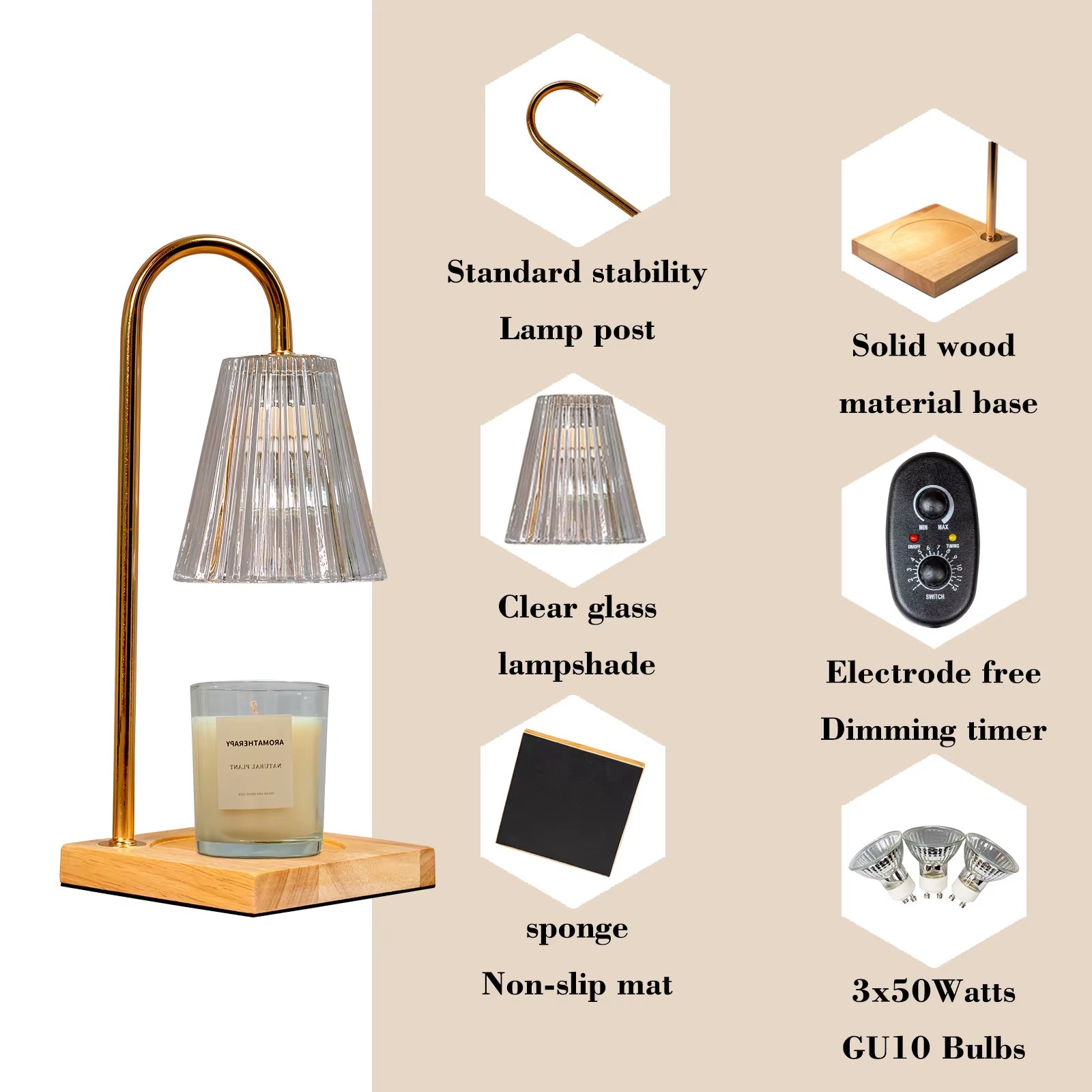 LumiGlow™ Candle Warmer Lamp