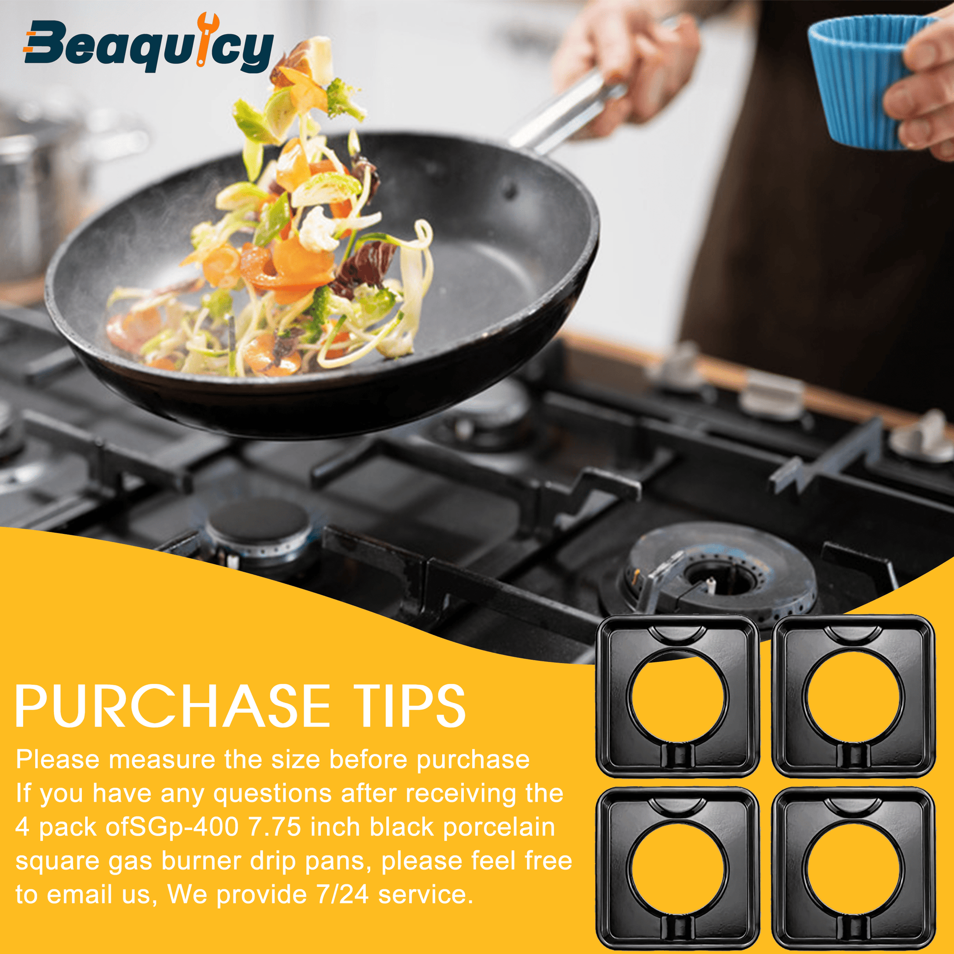 SGP™-400 Square Gas Range Burner Drip Pan