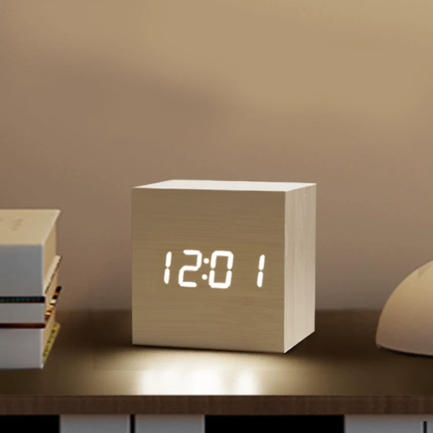 TimberTime™ Minimalist Wooden Table Clock