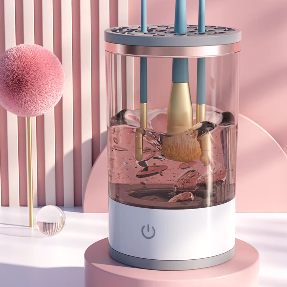 GlamClean™ Automatic Electric Makeup Brush Cleaner