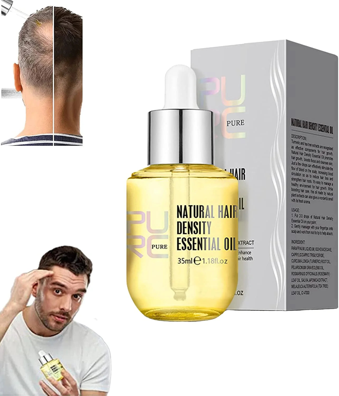 PURC™ Hair Density Essential Oil – Advanced Hair Growth Serum
