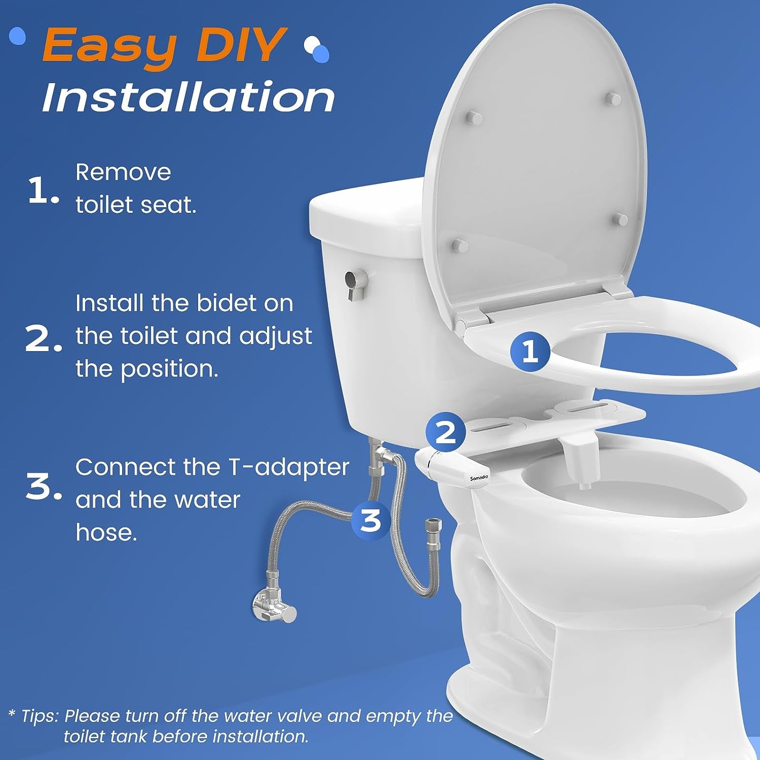 AquaPure™ Ultra-Slim Bidet Attachment